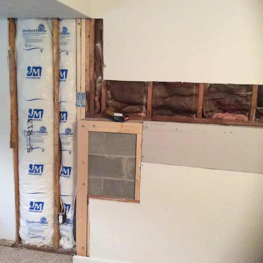 Wall insulation replacement during Odor Removal & Deodorization in Virginia Beach